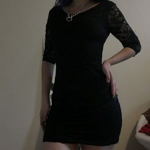 Guess black lace dress